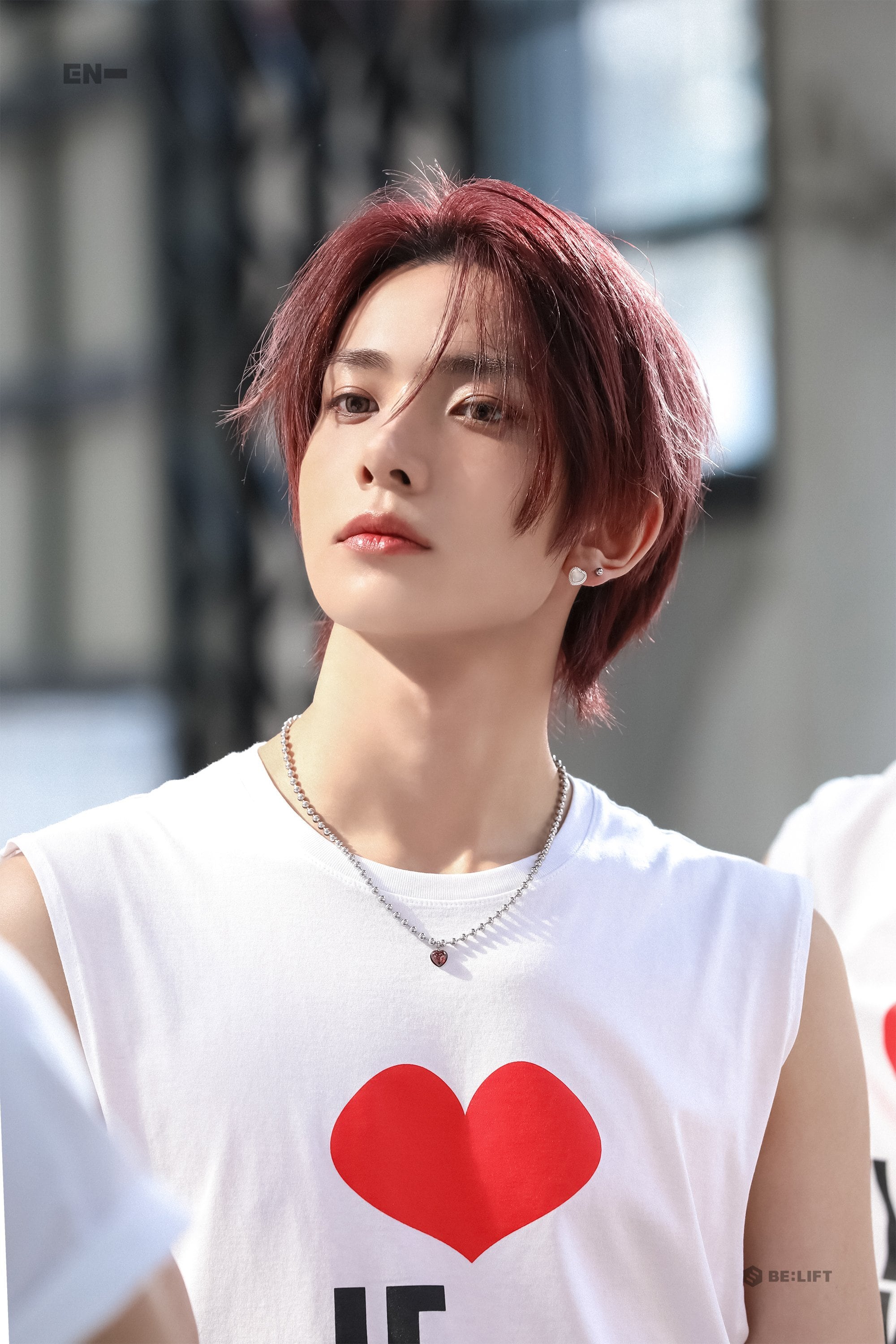 ☆ENHYPEN ヒスン 着用!!【NIRO】HEART GARNET NECKLACE #56 ☆ENHYPEN ヒスン 着用!!【NIRO】HEART GARNET NECKLACE #56