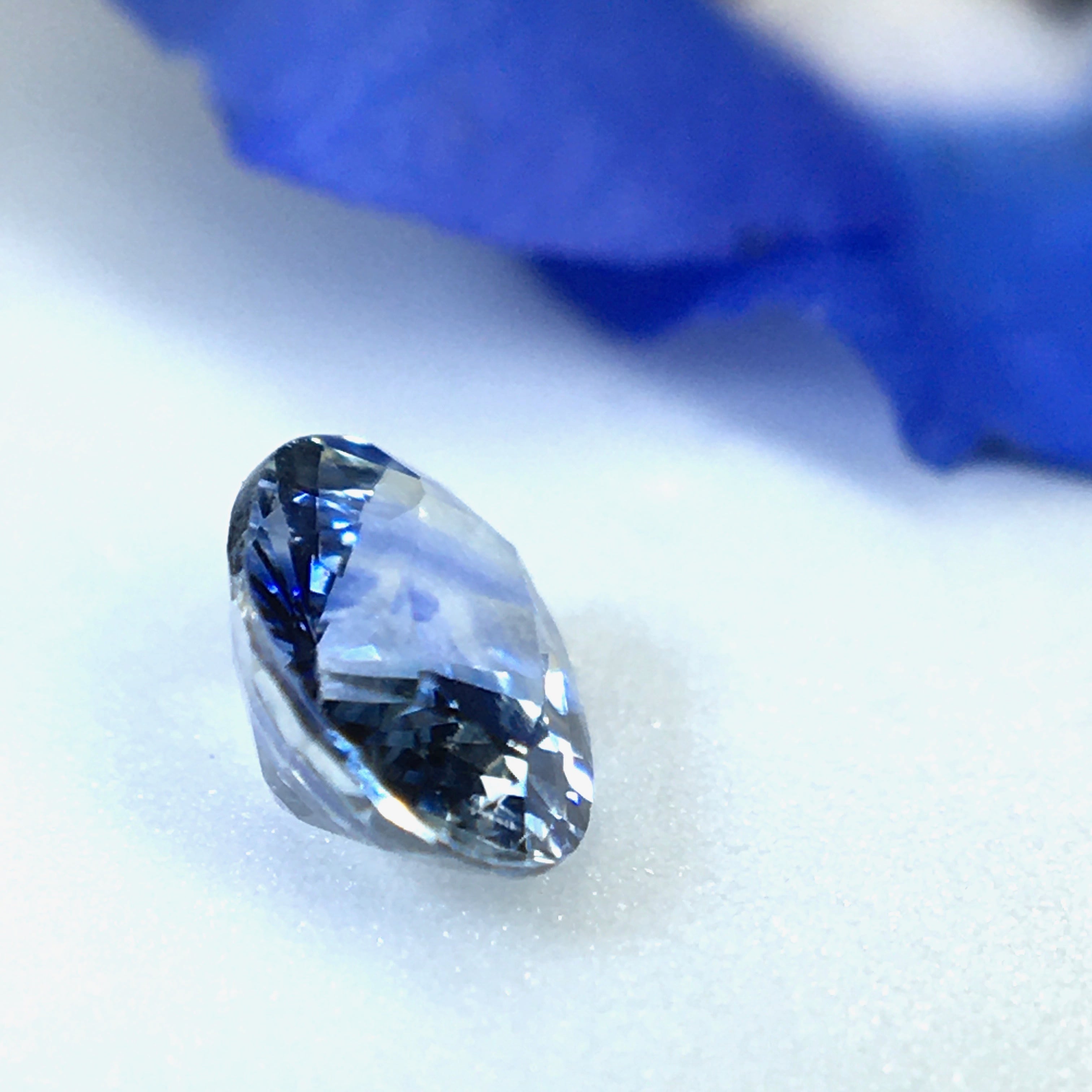 氷のような煌めきと春らしい青 0.6ct UP 希少石 天然 バイカラーサファイア | Frederick’s Gems&Jewelry  powered by BASE