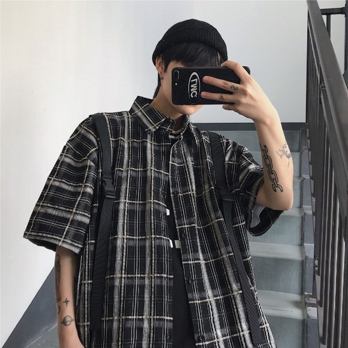 新品 スタンダード♡チェック柄シャツブラウス大人女子☆ レトロ 