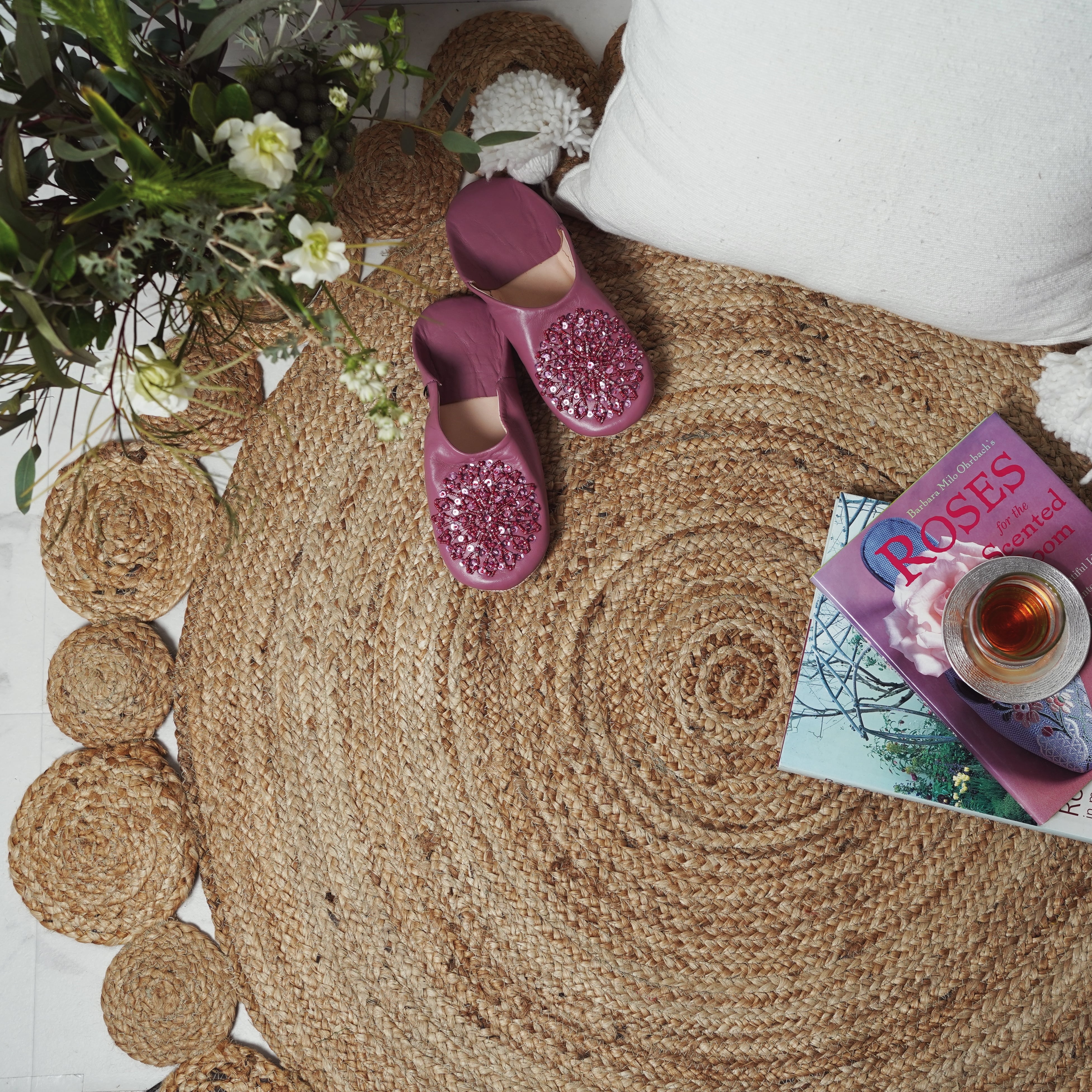 ラウンドジュートラグマット/サークル