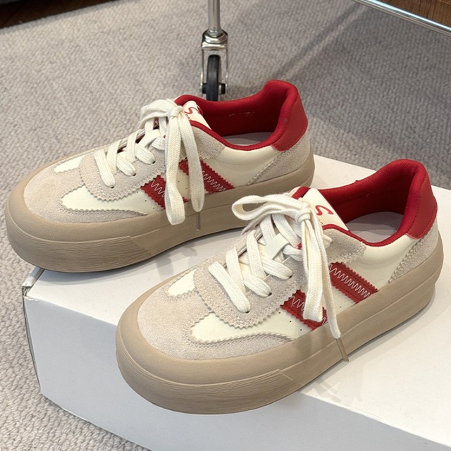line design platform sneakers　ラインデザイン厚底スニーカー　J1928