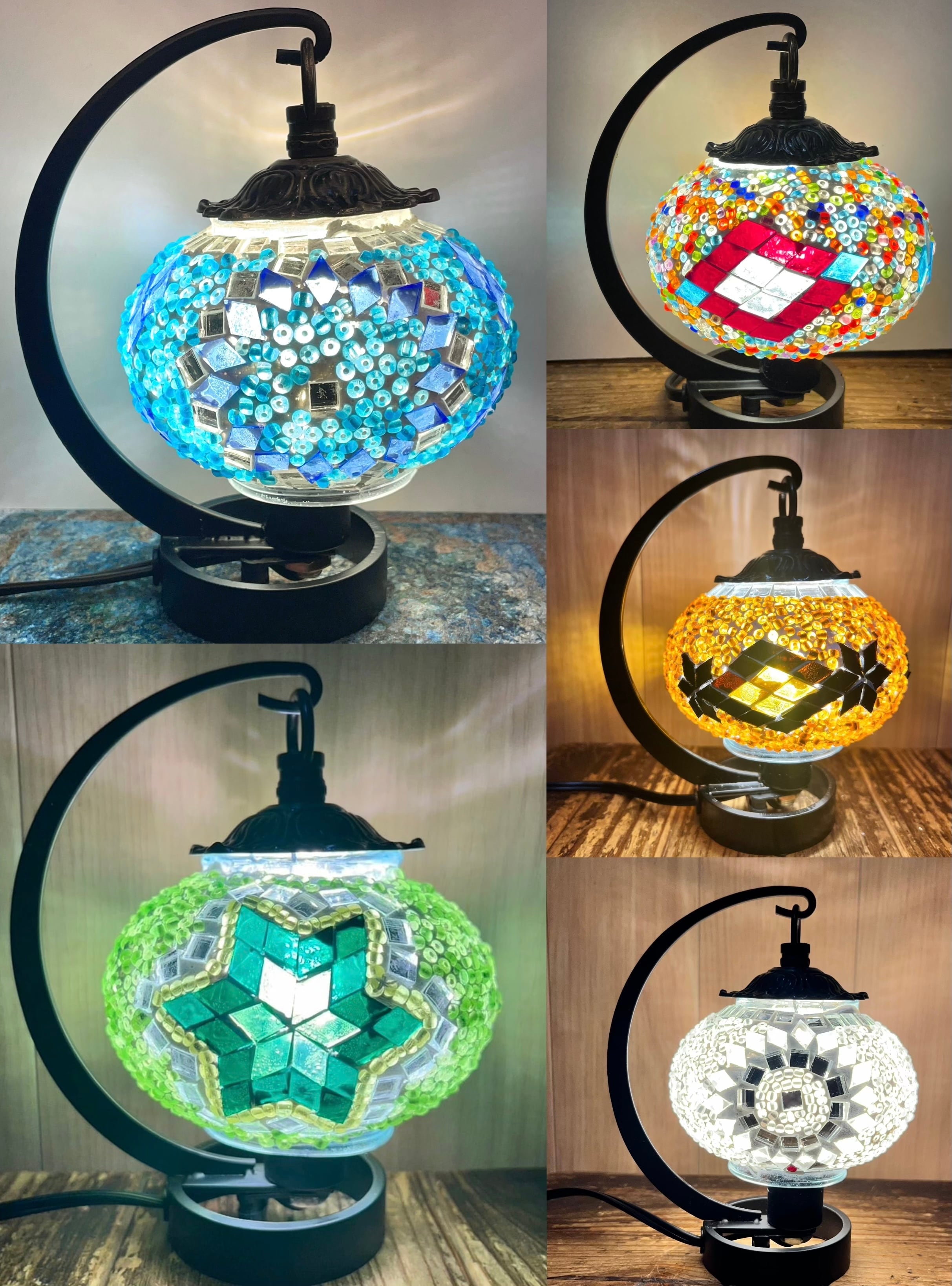 ＊NEW＊トルコ製ハンドメイド　モザイクランプ　大型 NEW＊トルコ製ハンドメイド モザイクランプ（ミックス） お