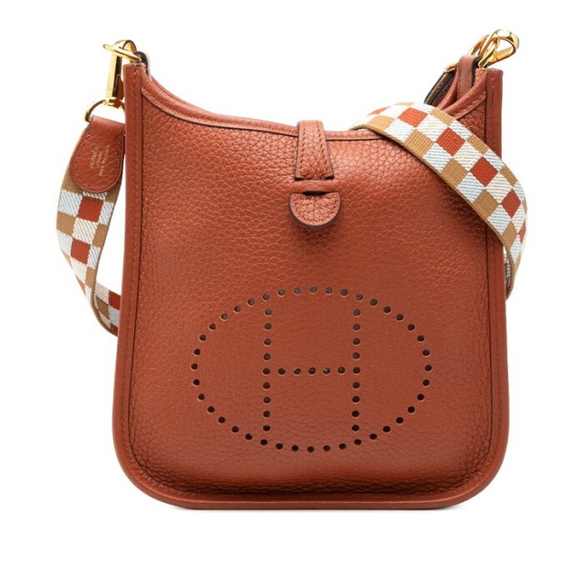 エルメス エブリン アマゾン TPM マキシカドリーユ ショルダーバッグ キュイーブル ブラウン トリヨンクレマンス レディース HERMES 【中古】