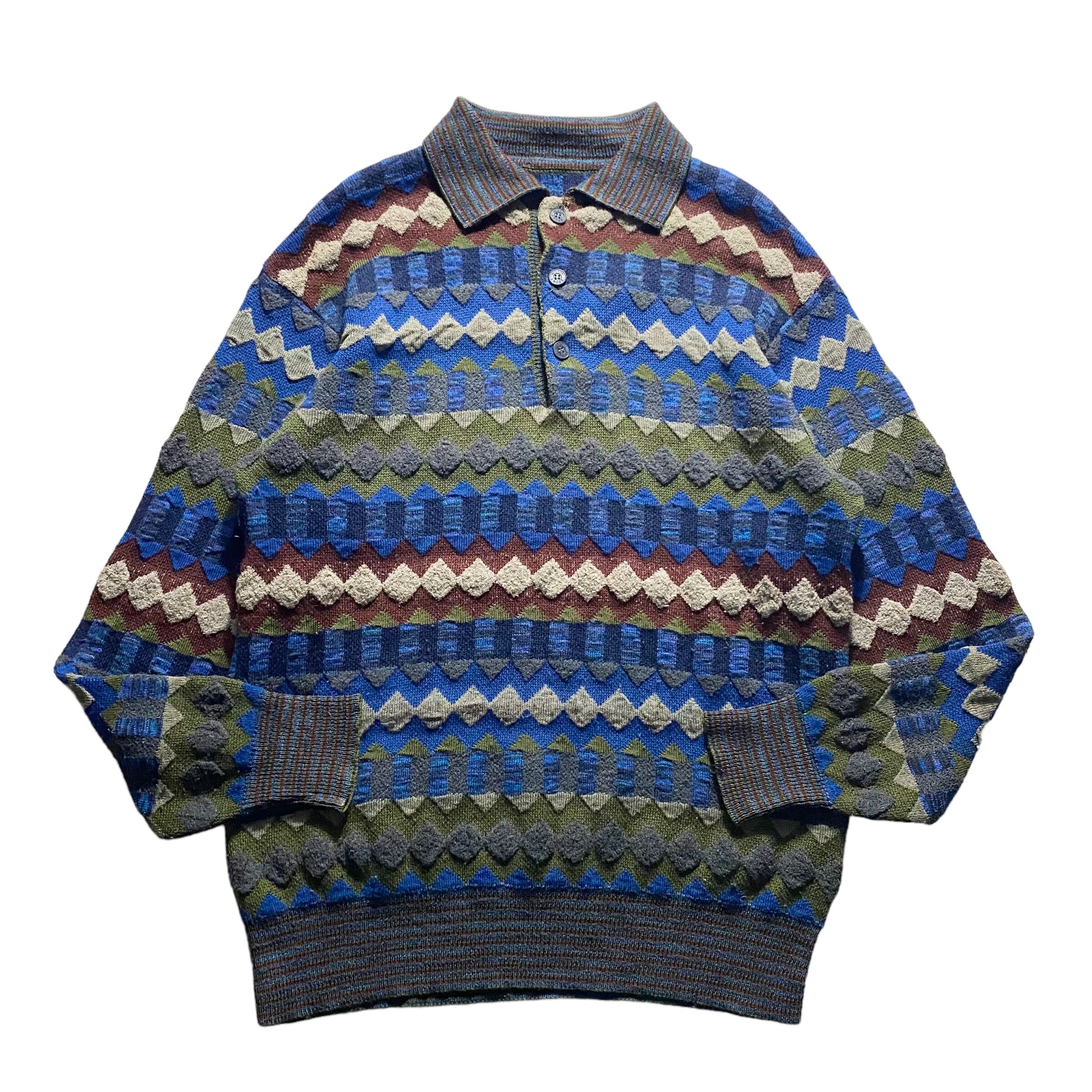 vintage MISSONI SPORT multi-border knit sweater | NOIR ONLINE vintage MISSONI SPORT multi-border knit sweater | NOIR ONLINE