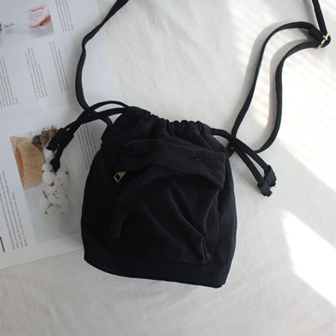 レトロデザインキャンバスバケットショルダーバッグ〘at9003〙