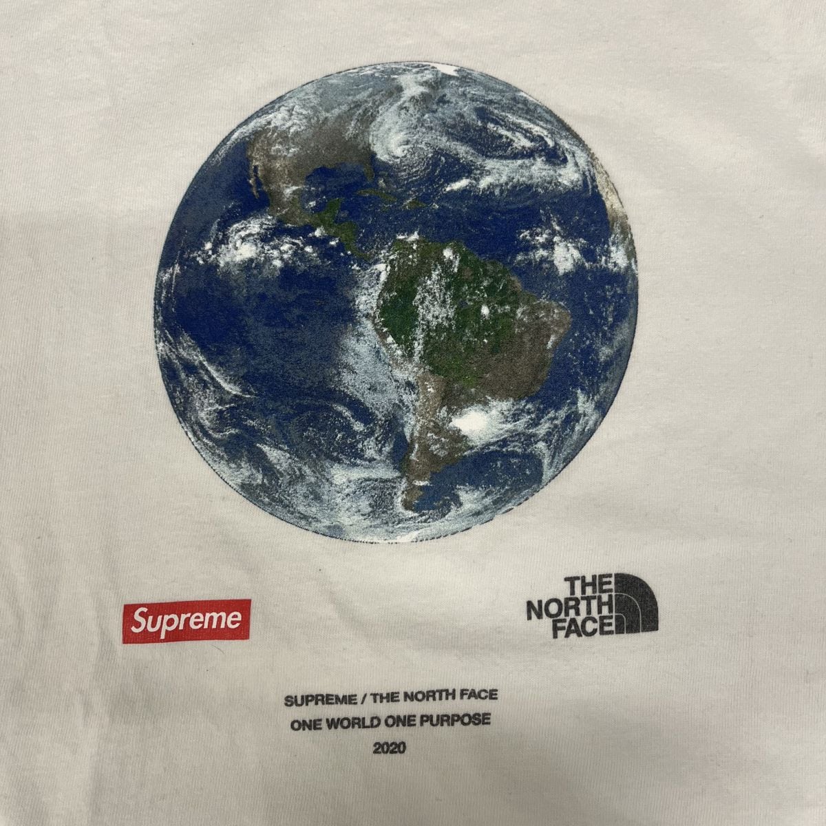 supreme/north face world tee ワールドTシャツ S