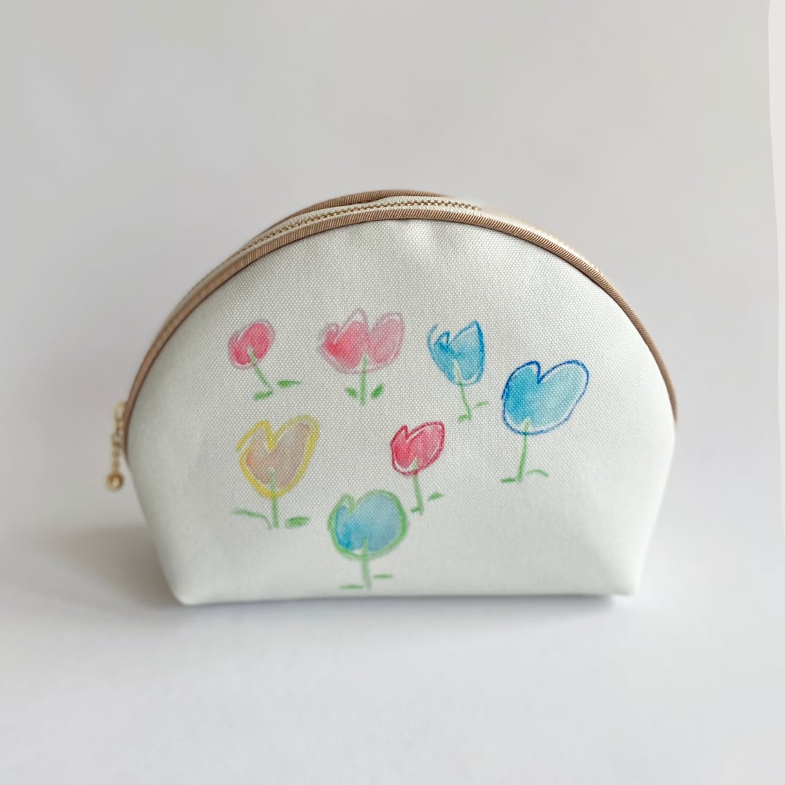 ハーフムーンポーチ◇ | リトルピカソ ｜子どもの絵で作る鞄と雑貨 ｜