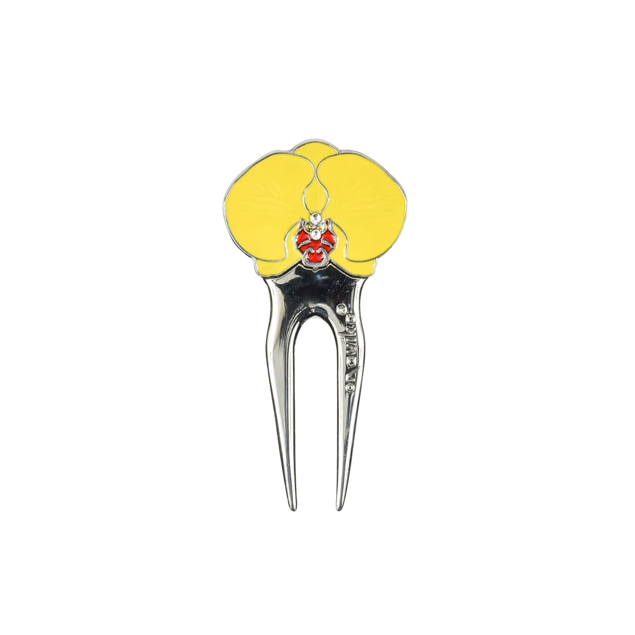 248. Orchid Yellow Divot Tool & Ball Marker Set