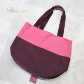 レディース トクコプルミエヴォル TOKUKO 1er VOL バッグ パープル系 トートバッグ 肩掛け 紫 橙 ハート ポケット かわいい カジュアル おしゃれ お出かけ 落ち着いた色 ピンク系 オレンジ系