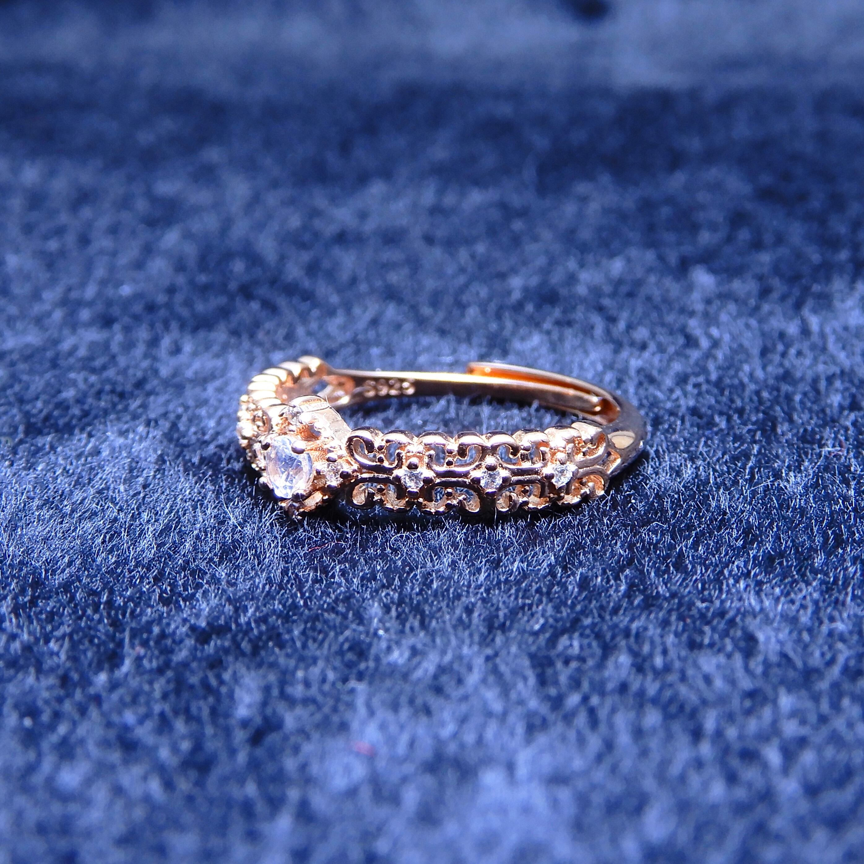 リング♦︎レインボームーンストーン♦︎PGカラー《0044》