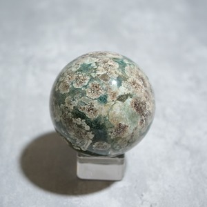 グリーンフラワージャスパー【φ6.4cm】/ スフィア