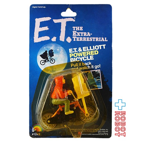 E.T.とエリオットの自転車フィギュア LJN社 1982 未開封