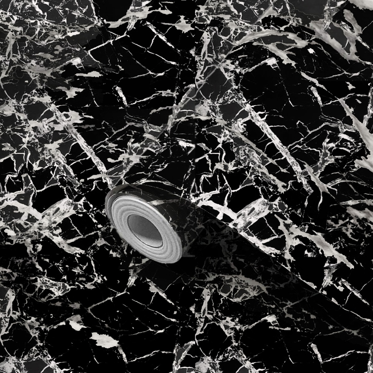 リメイクシート デザイン 45cm 10m 大理石柄 ブラック Yyt World Products リメイクシート デザイン 45cm 10m 大理石柄 ブラック Yyt World Products