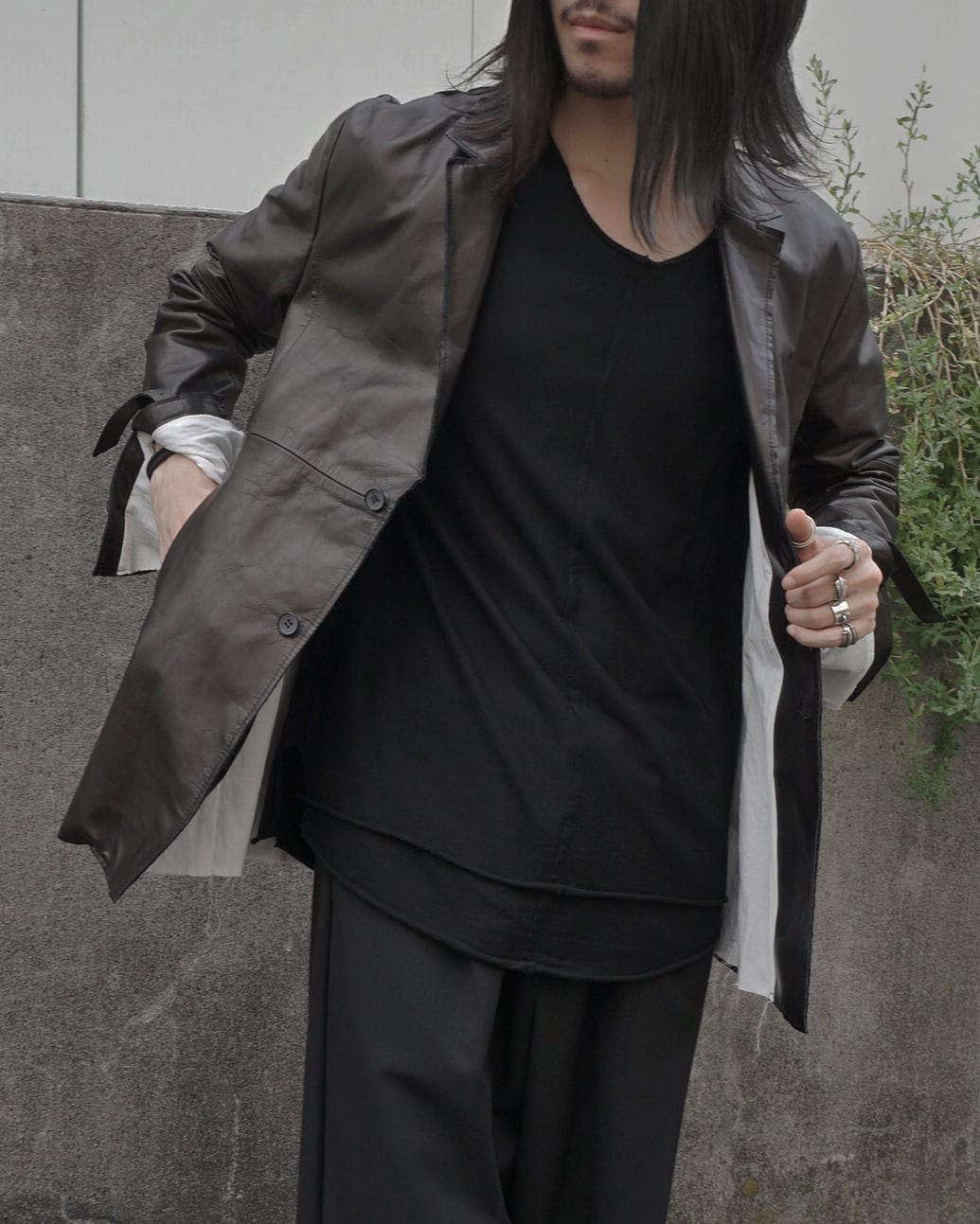 24awご予約品 ASKYY / TAILORED LEATHER JACKET / BLK (全額お 24awご予約品 ASKYY / TAILORED LEATHER JACKET / BLK (全額お
