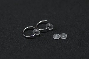 earring gum cover clear