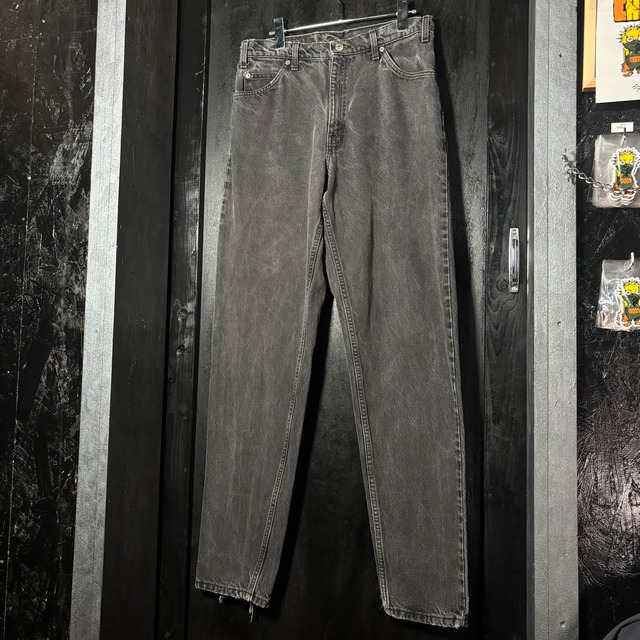 90's USA製 Levi's 550 BLACK denim pants W33　リーバイス　ブラックデニム　パンツ　アメリカ製
