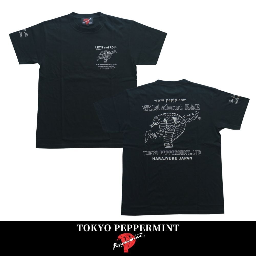 OUT LINE COBRA TEE RSN-3437 黒 TOKYO PEPPERMINT