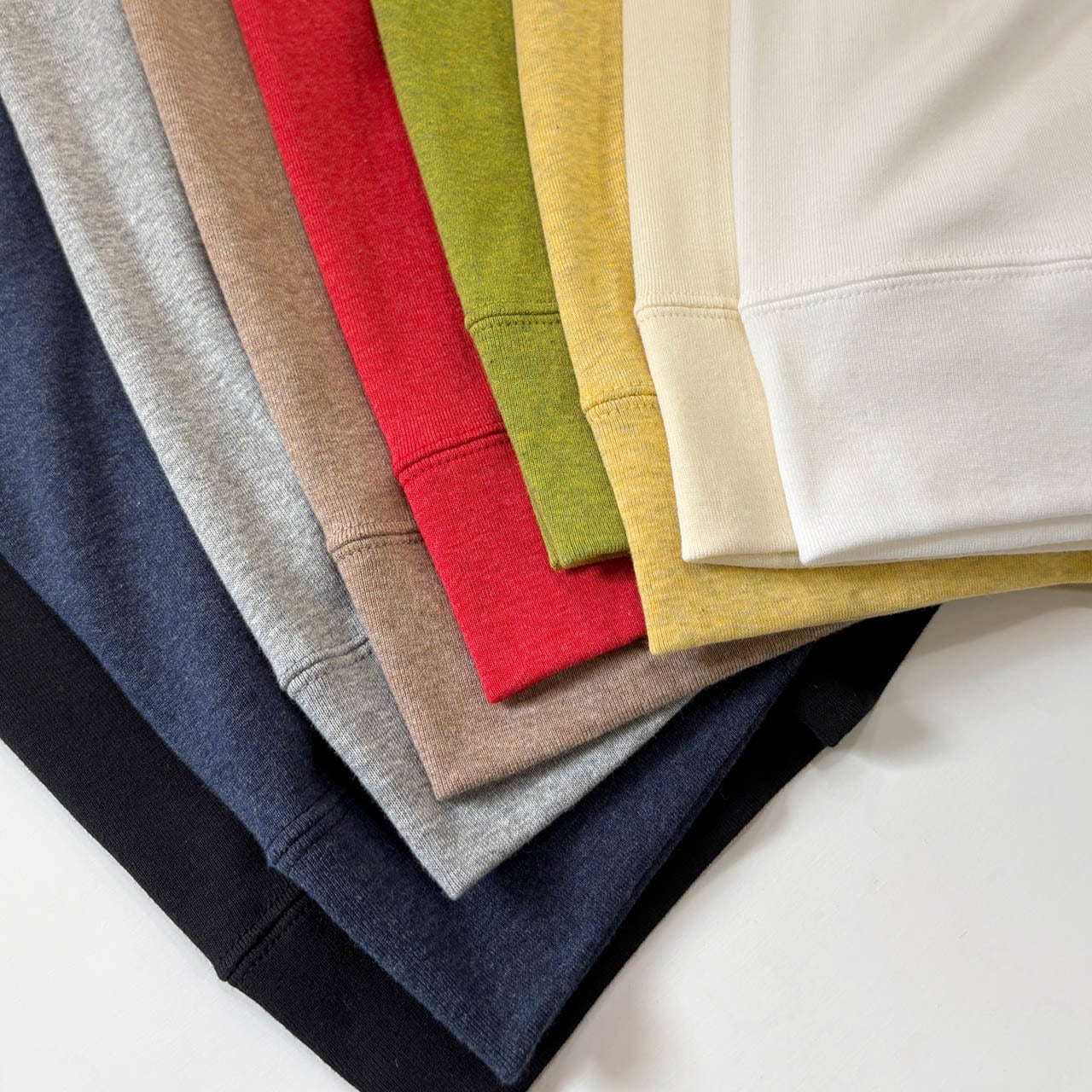 HARMONIE アルモニ 8740085 オーガニックコットン 杢フライス無地 半袖Tシャツ