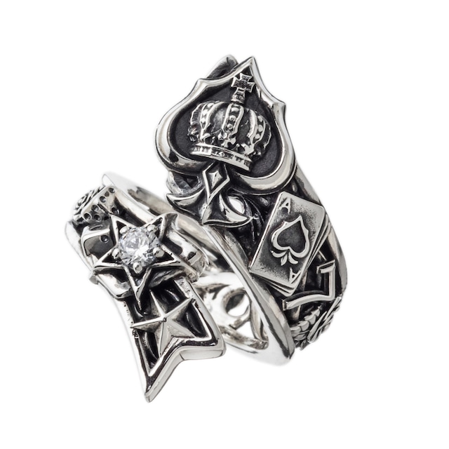 スペードリング　AKR0062　Spade ring シルバーアクセサリー Silver jewelry