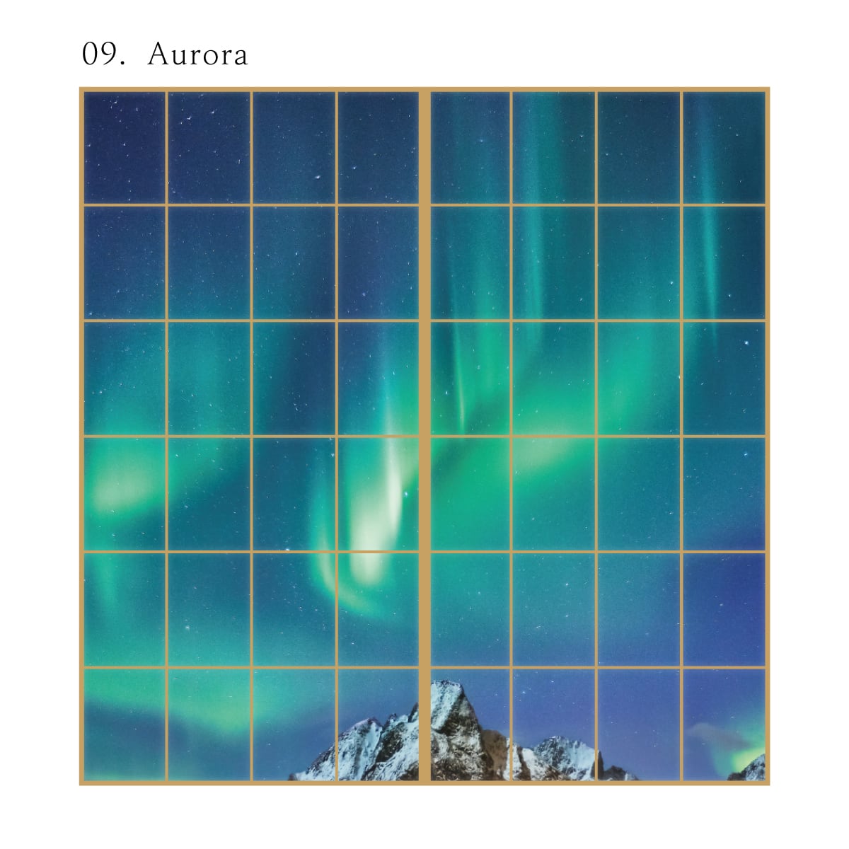 障子 空もよう障子紙 sky-09S Aurora 91cm×182cm 2枚1組 のり貼り