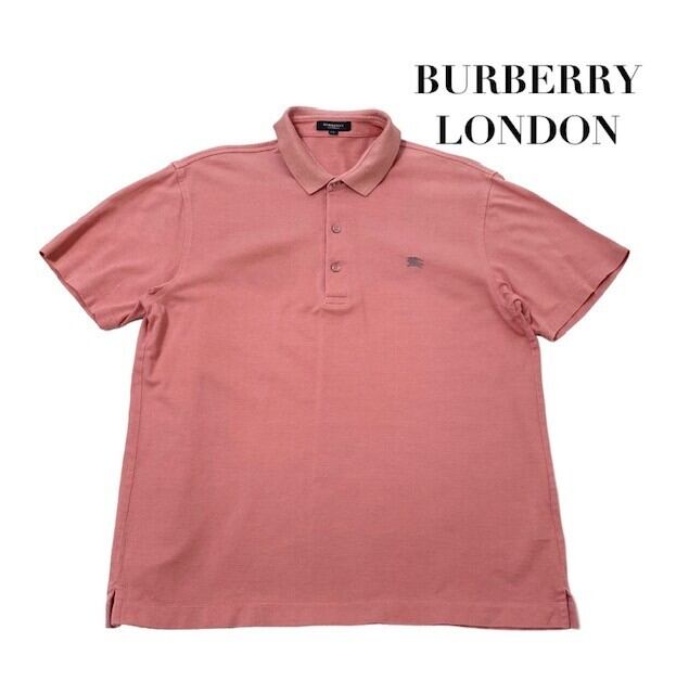 中古 バーバリー ロンドン BURBERRY LONDON 半袖 ポロシャツ ピンク メンズ LLサイズ | 古着リユース工房inotori  powered by BASE