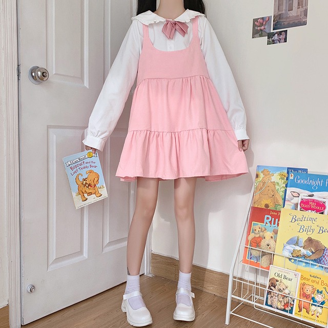 スカート ノースリーブドレス オータム 大人ガーリー スウィート キュート カジュアル 秋物 萌量不足87227733131