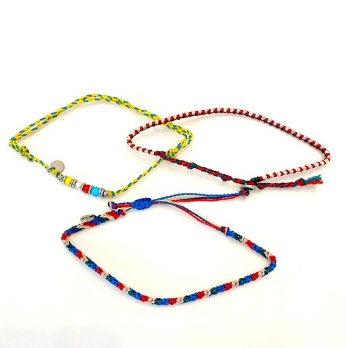 Wakami Anklet Set Of 3　Multicolor