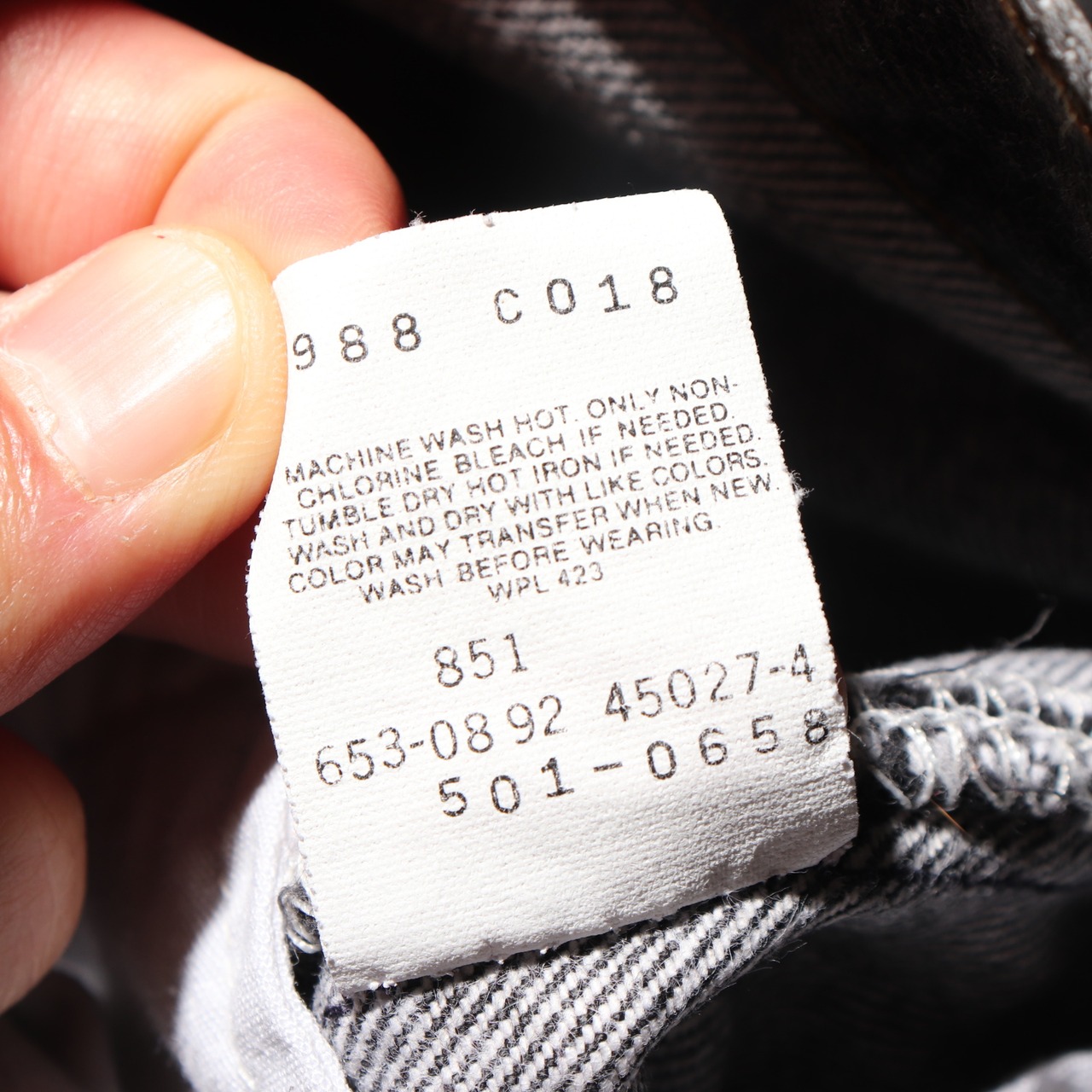 美品 33×30 Levi’s 501 先染め USA 92年 ブラックデニムパンツ リーバイス