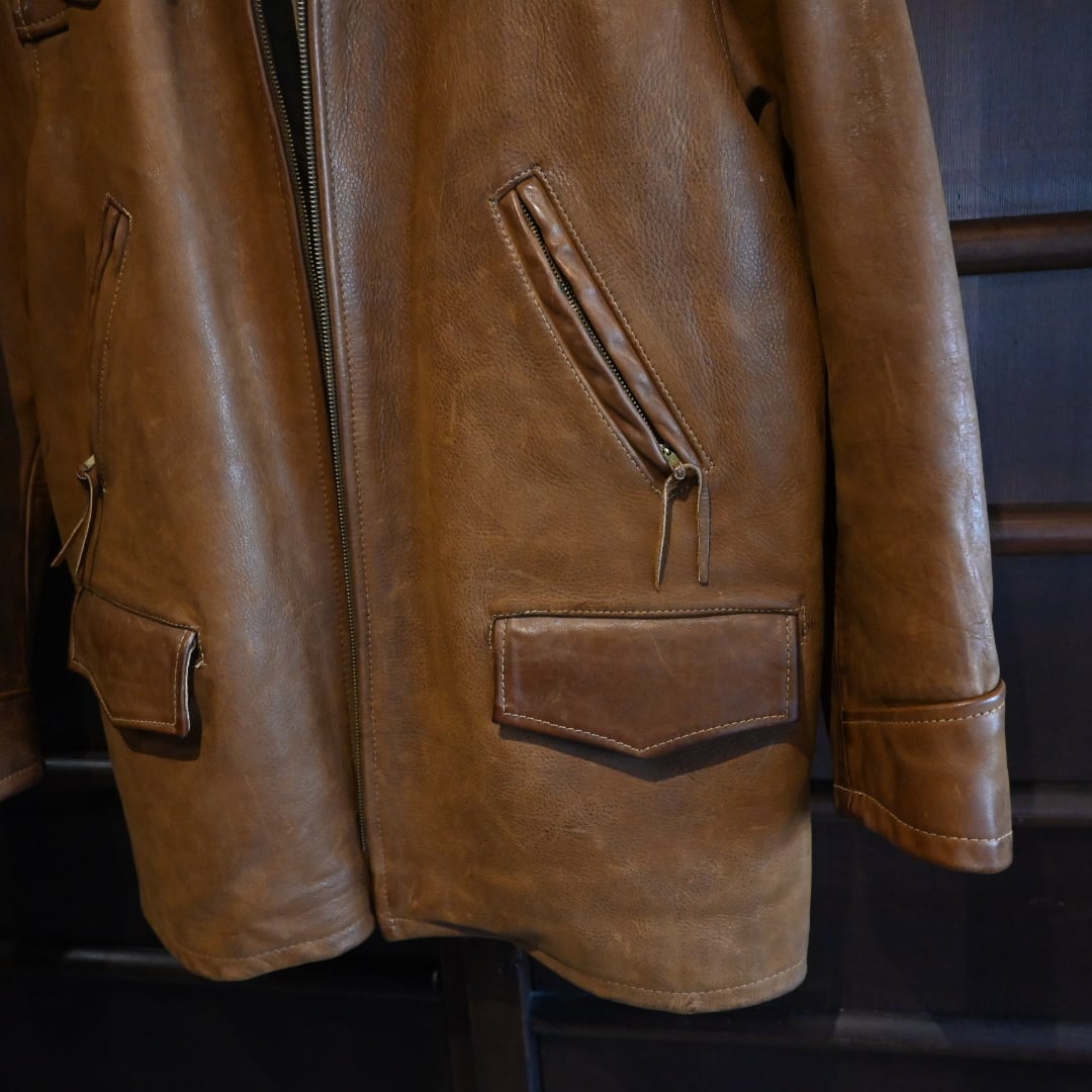 made in usa ralph lauren country vintage leather jacket583 | 【OWN