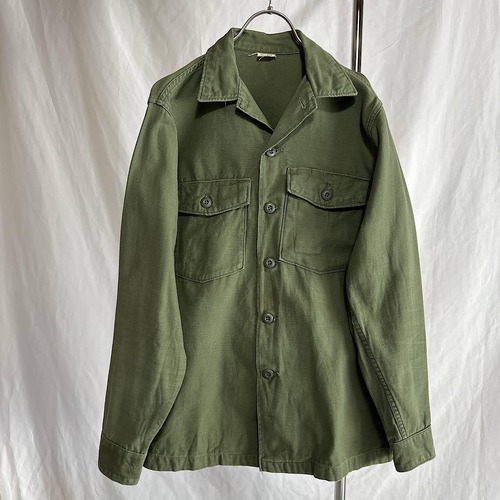 68年製【U.S.ARMY】size:15 1/2　ユーティリティシャツ　ファティーグシャツ　OG107　古着