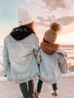 LEHUA DENIMU BOA JACKET for KIDS［LHJAT001R］