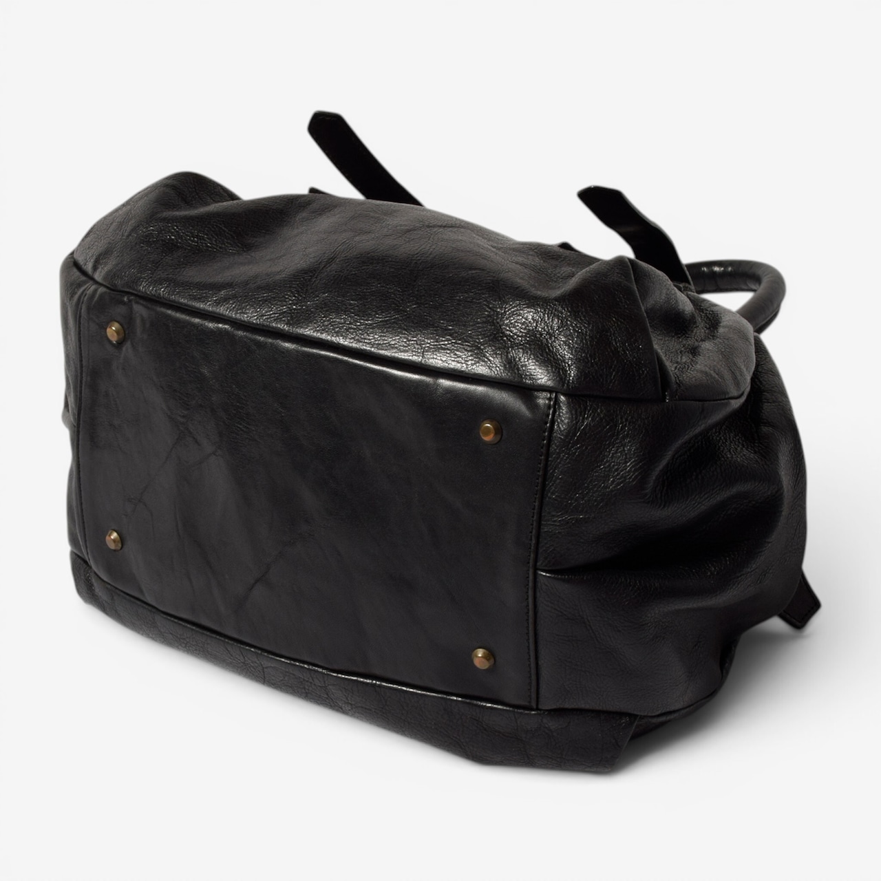 90s Vivienne Westwood レザーハンドバッグ ヴィンテージ ブラック