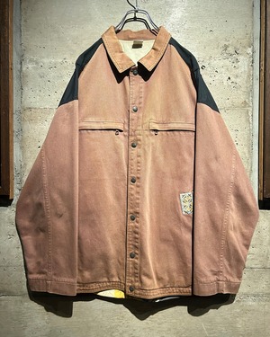 【Caka】“OXBOW” Beautiful Fade Vintage Flower Motif Print Cotton Jacket