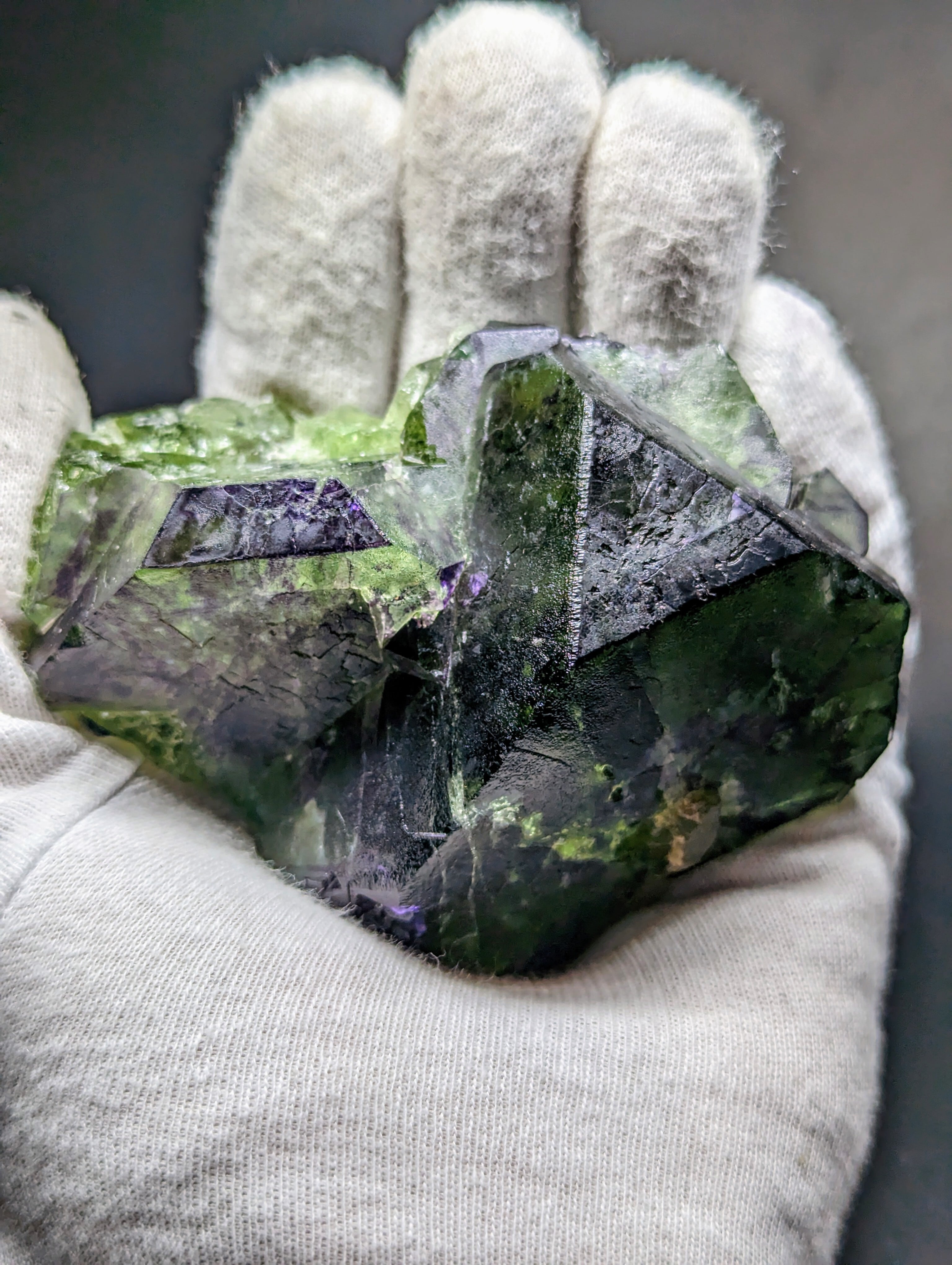 希少色/大型結晶】オコルスフローライト Okorusu mine, Namibia R5 
