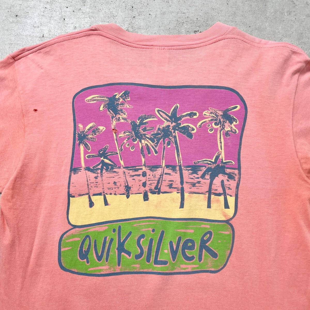 90年代 イタリア製 Quiksilver クイックシルバー プリント Tシャツ 