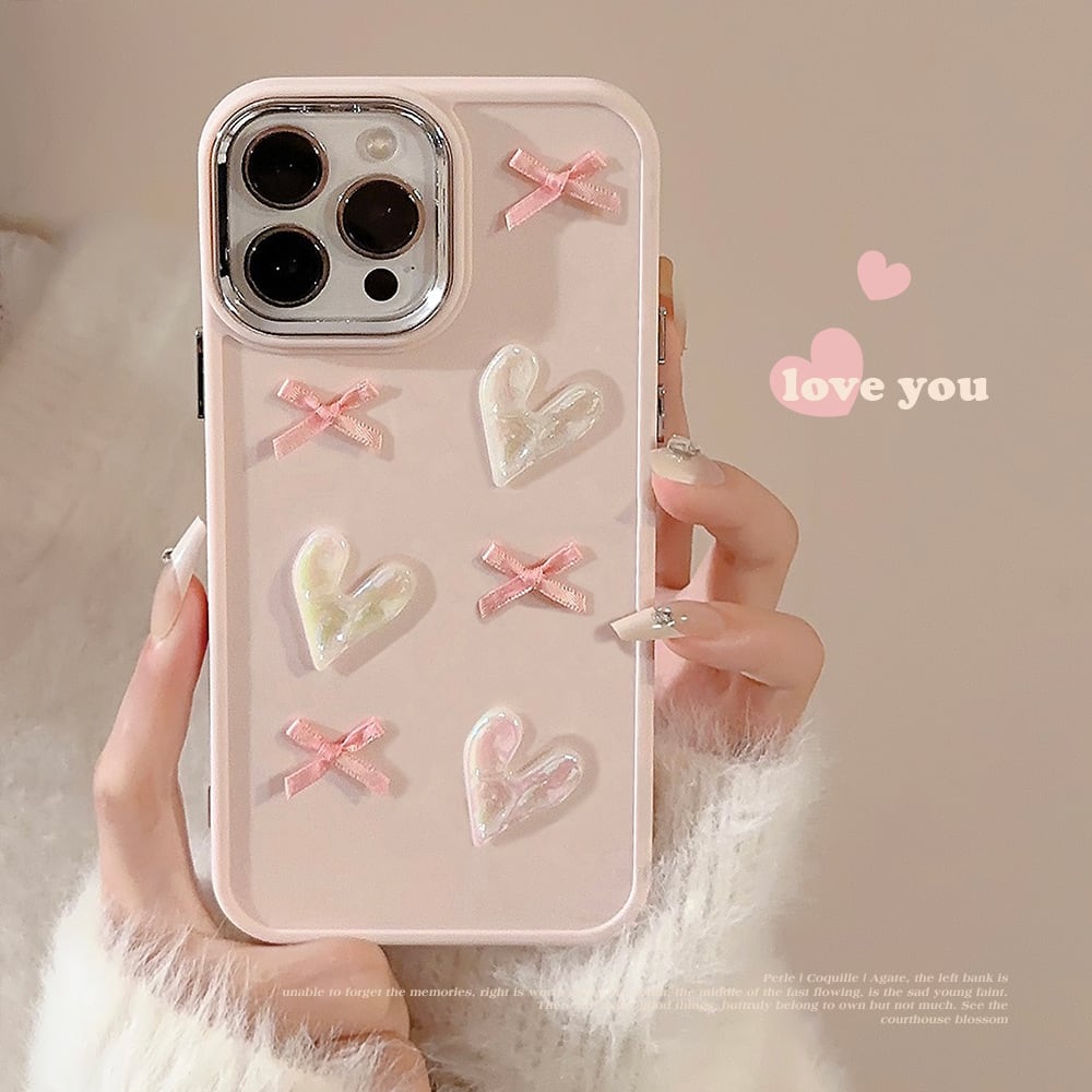 新型iPhone15シリーズ対応】かわいいが詰まってる◎ピンク