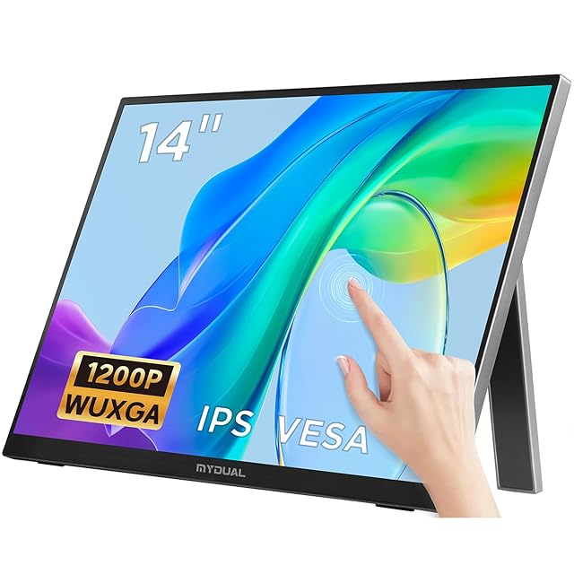 LivElect 15.6インチ デュアルモバイルモニター【360°回転モバイル