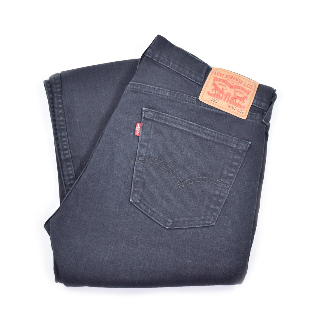 リーバイス505 W36 L32 ブラックデニム 黒 ボトム 00s（Levi