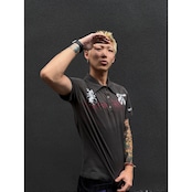 VINTAGE ストリート ウォッシュ加工ポロTシャツ T2182