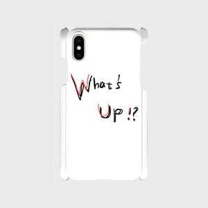 What's Up!? RED スマホケース iphone X