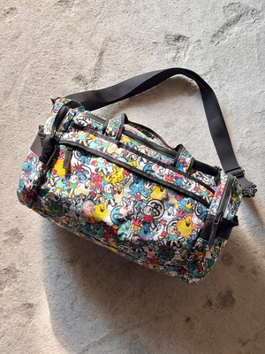 00～10s STUSSY/HEADZ DUFFLE/ヘッズ柄ミニボストンバッグ/ショルダ－バッグ/総柄/キャラクタ－デザイン/ステューシー/オ－ルドステューシー