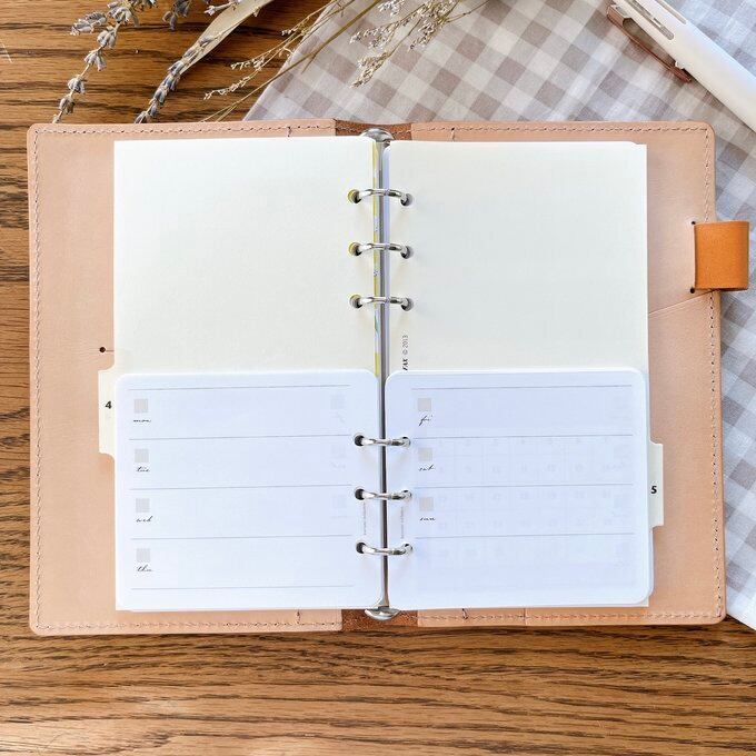 【はんぶんこリフィル/下半分用】バイブルサイズ/フリーウィークリー