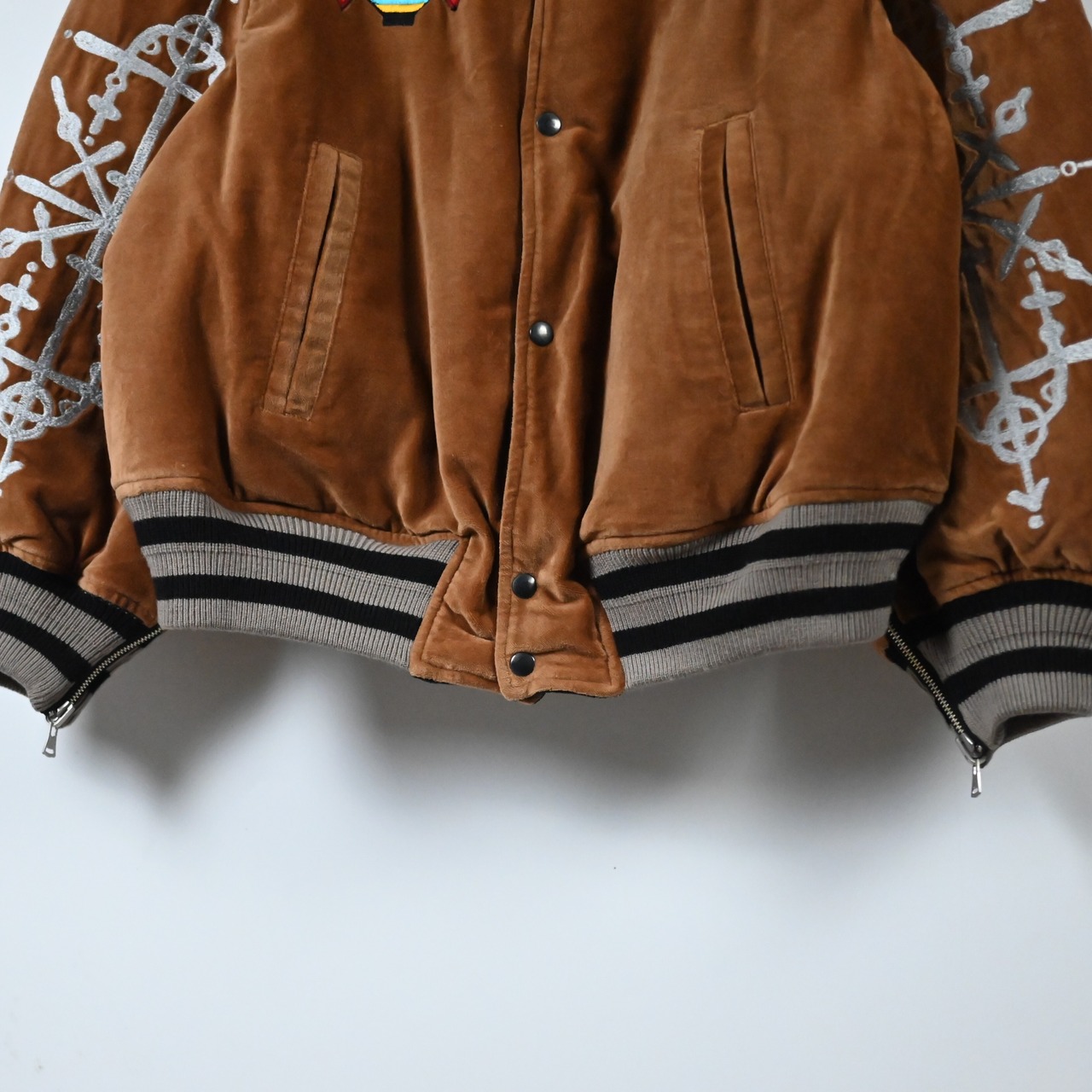 Leh / Embroidery SKA Reversible Blouson (キャメル表側)