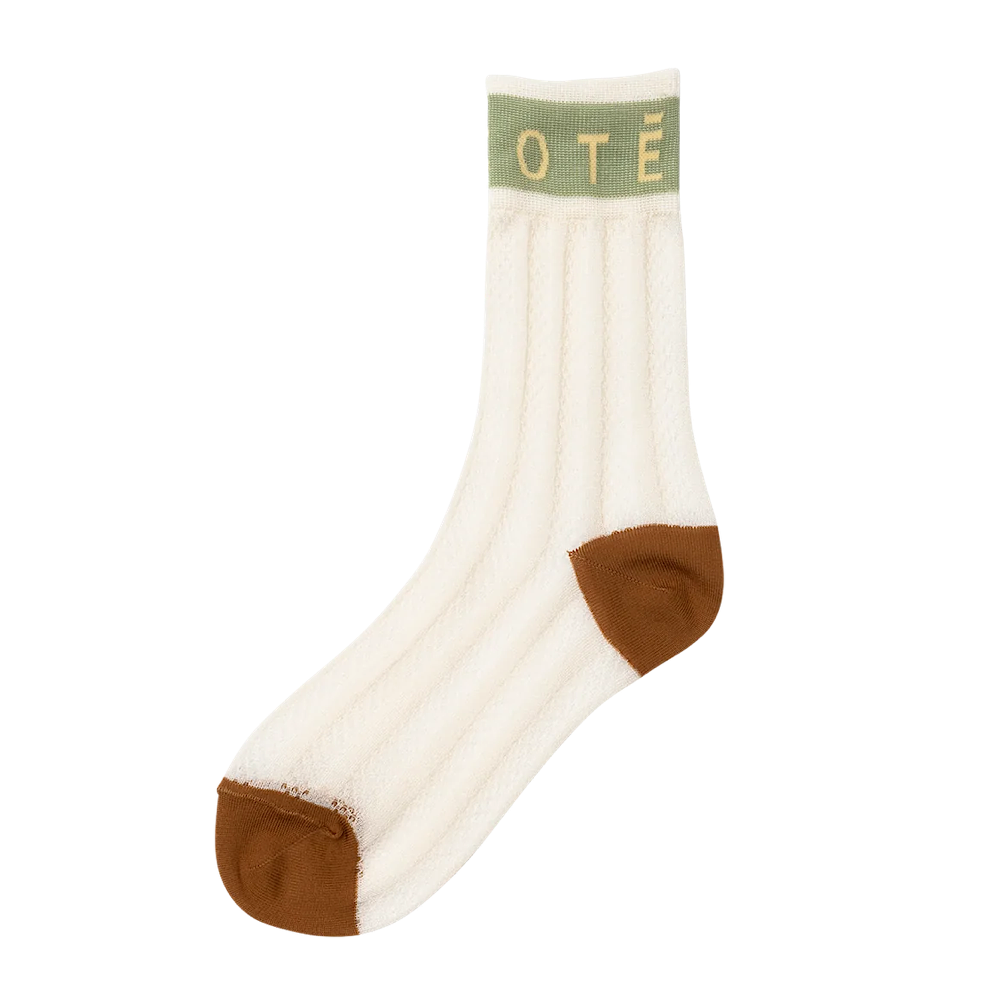 TRICOTÉ / 【23-25cm】stripe mesh socks TR51SO029