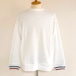 Switch Color Rib Sweat Shirts　Off White