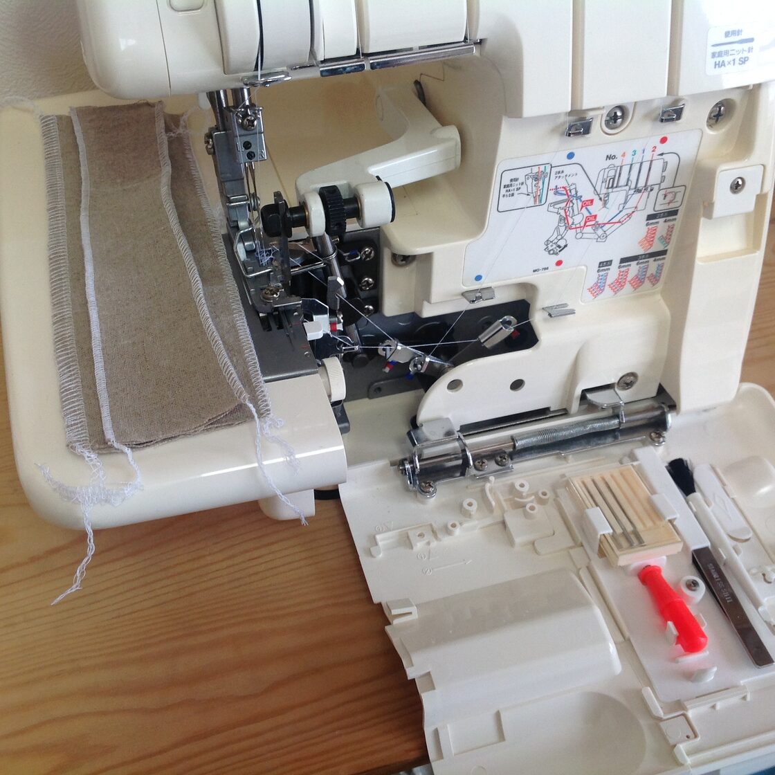 ロックミシン JUKI MO-766 2本針4本糸 差動送り付 中古 | Pay ID