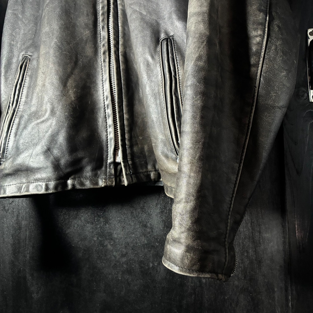 Schott 641 Harley-Davidson カスタムレザージャケット　シングルライダース　ショット　ハーレーダビッドソン　革ジャン