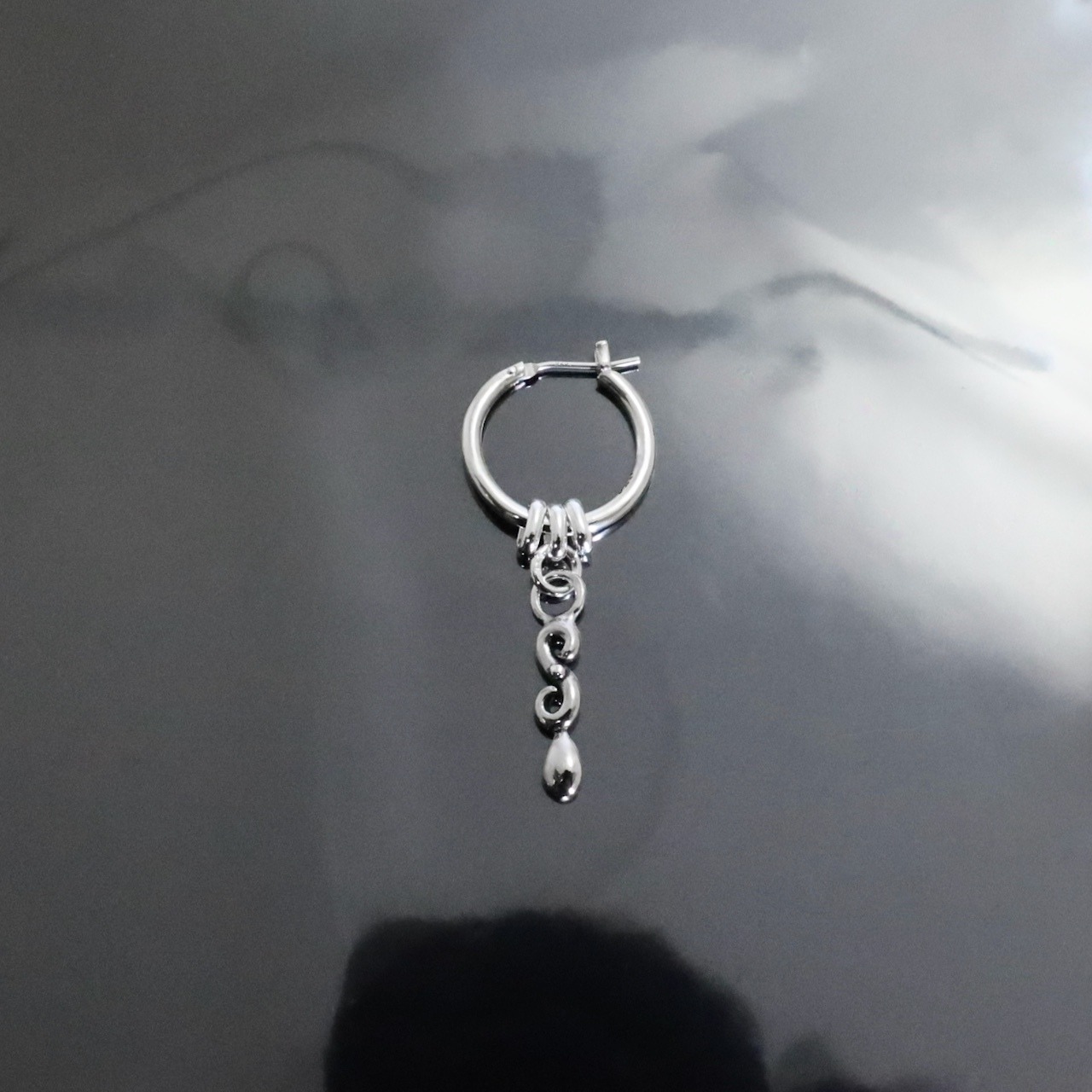 THIN HOOP [LARGE] with OVAL and TEARDROP /シンフープ L ウィズ オーバル&ティアドロップ