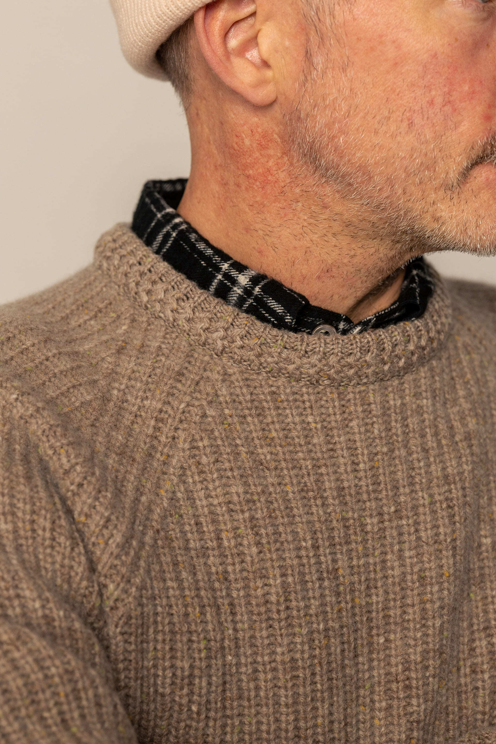 FUJITO(フジト) Rib Knit Sweater | サウスオレンジ｜メンズ