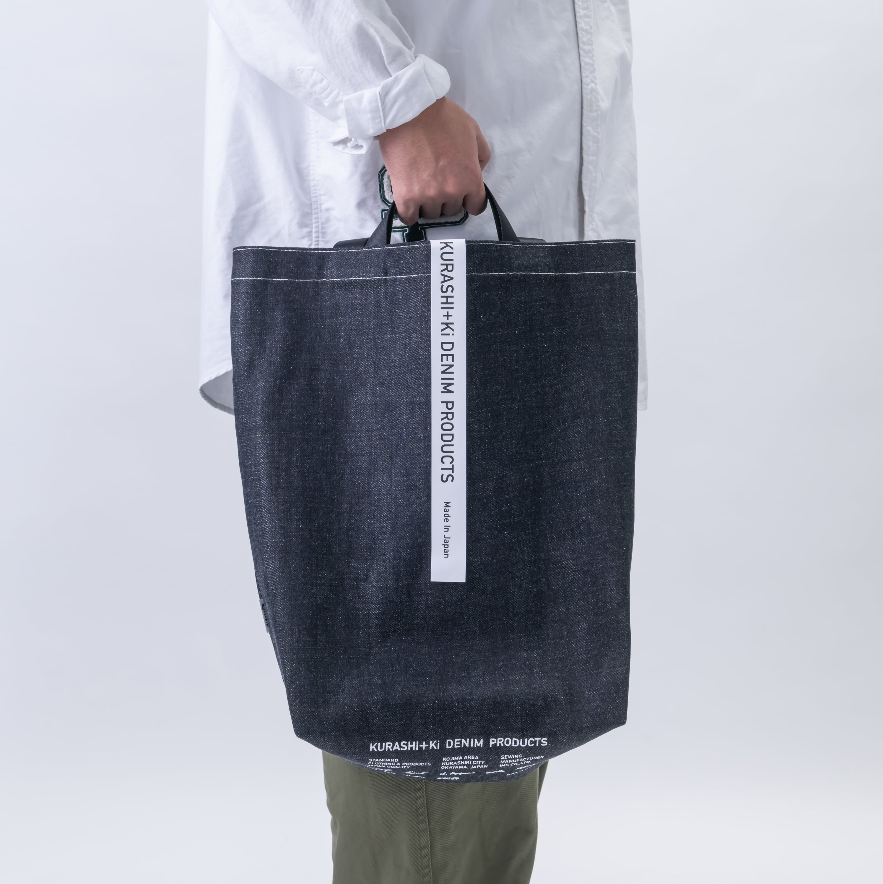 KURASHI+Ki BAG L Indigo（ショッピングトート・インディゴ） | EDGE